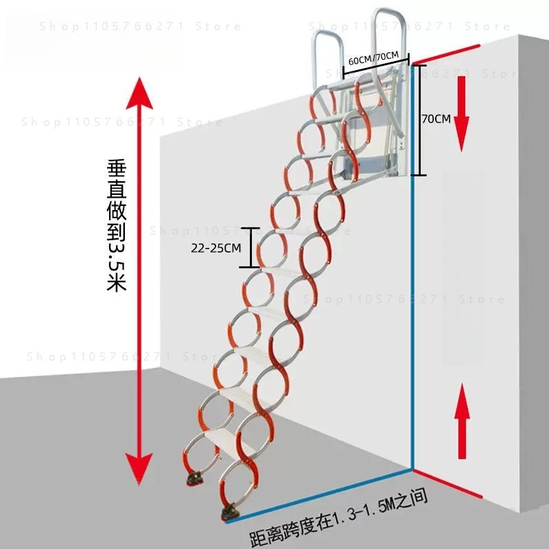 บันไดพับได้แบบยืดหดสำหรับห้องใ - Fire Escape Ladder บทวิจารณ์และราคา